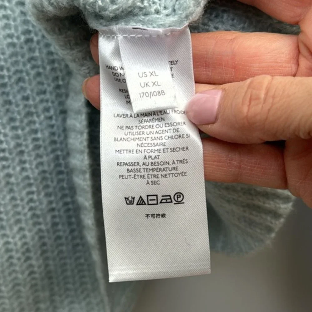 Anthropologie Maeve Baby Blue Knit Sweater Size XL - Picture 4 of 8
